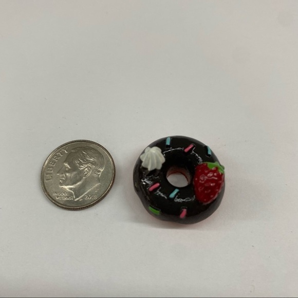 5/$15 Elf-sized Treats Props Chocolate Donut - Picture 1 of 3